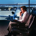 Passenger in an airport - Transportation and accommodation services